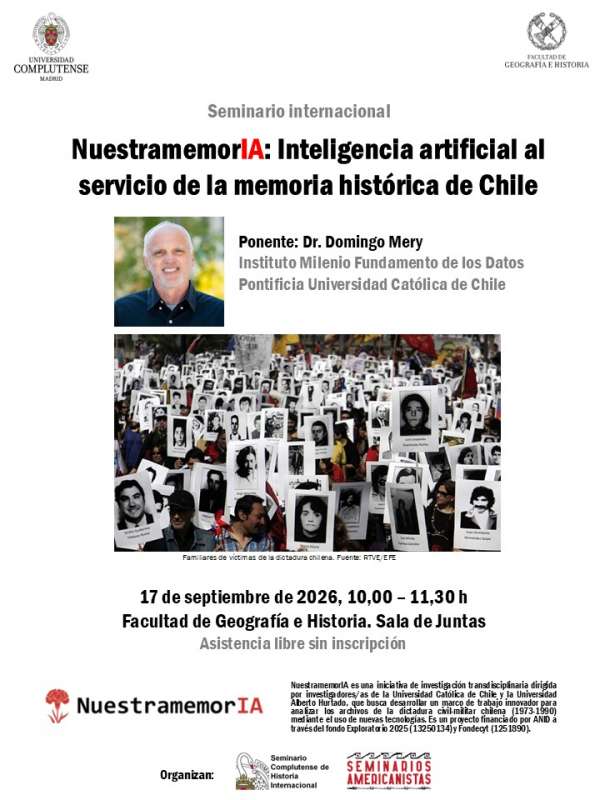 Seminario internacional | NuestramemorIA: Inteligencia artificial al servicio de la memoria histórica de Chile - 1